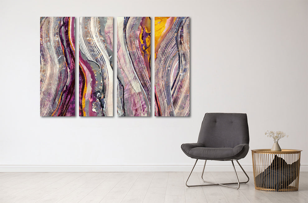 Moderne abstrakte Kunst Abstrakte Wandkunst Gemälde auf Leinwand, Wohnwanddekor, Leinwandgemälde, abstrakter Druck Luxus Wandkunst Multi Panel Kunst