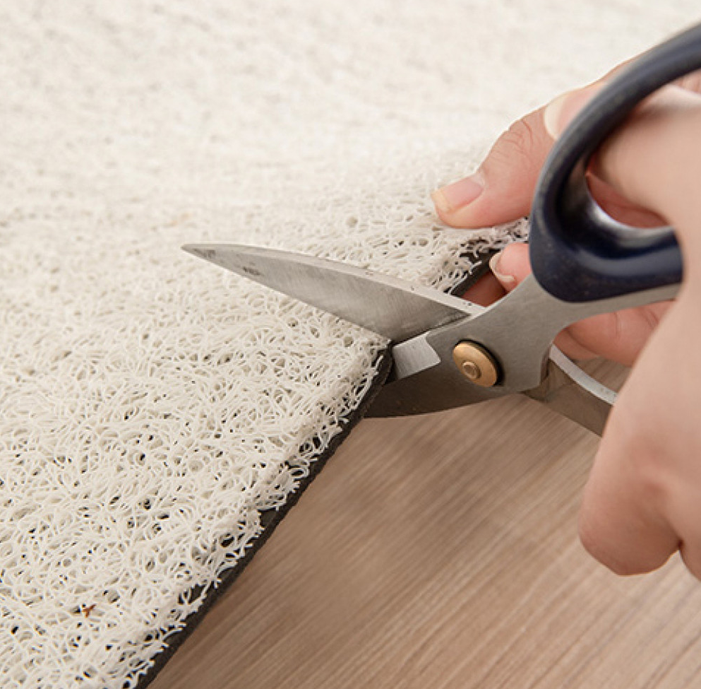 Stilvoller, schmutzabweisender Teppich, Fußmatte „Schwarz-weiße Motive“