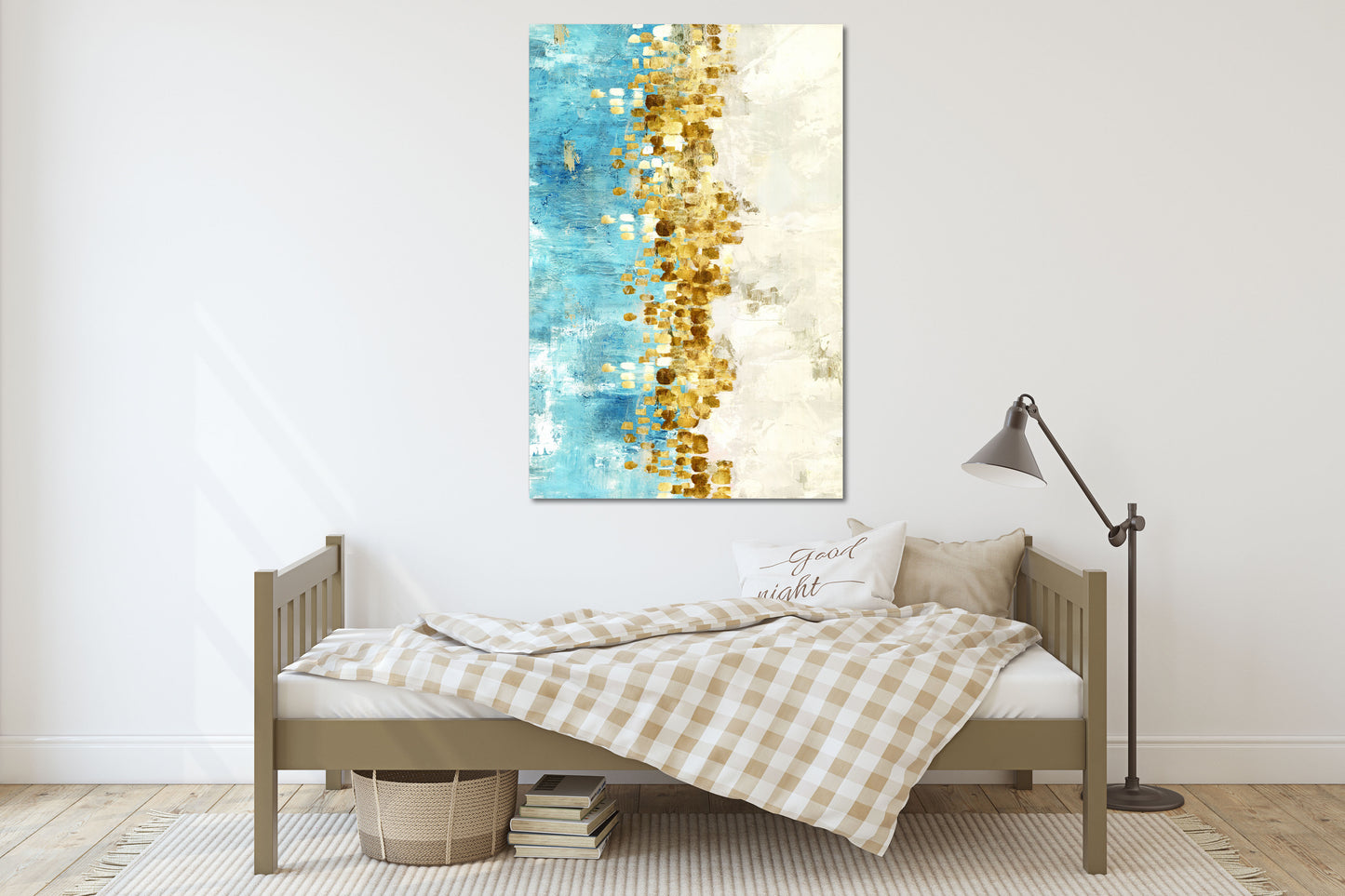 Abstrakte Wandkunstgemälde auf Leinwand, Wanddekoration für Zuhause, Leinwandgemälde, abstrakter Kunstdruck, trendige Wandkunst, goldene Wandkunst