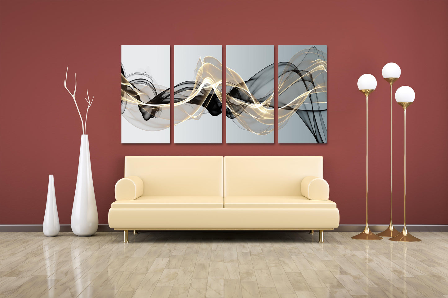 Moderne abstrakte Kunst Schwarz-Weiß-Kunst Mehrteilige Leinwand-Wanddekoration Abstrakte Wandkunst Abstraktes Gemälde Extragroße Wandkunst