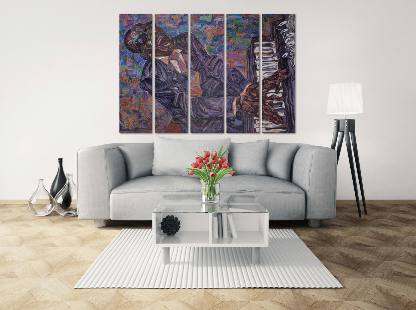 Musik Wandkunst Jazz Wanddekoration Jazz Club Dekor Afroamerikanische Wandkunst Jazz Leinwanddruck Schwarzer Mann Wandkunst