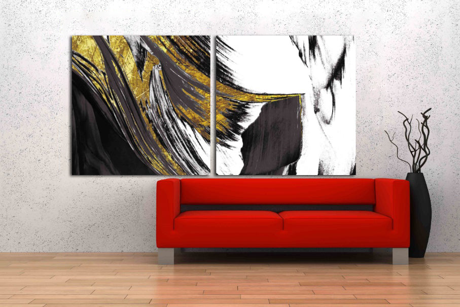 Abstrakter Kunstdruck, moderne abstrakte Kunst, mehrteilige Leinwand, Wanddekoration für Räume, abstrakte Wandkunst, abstraktes Gemälde, extragroße Wandkunst