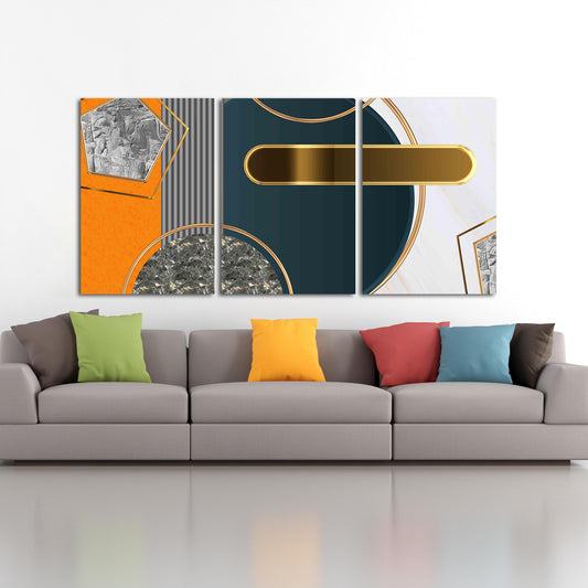 Geometric wall art Modern abstract art Abstract art print Multi panel canvas room wall decor Abstract wall art Abstract painting