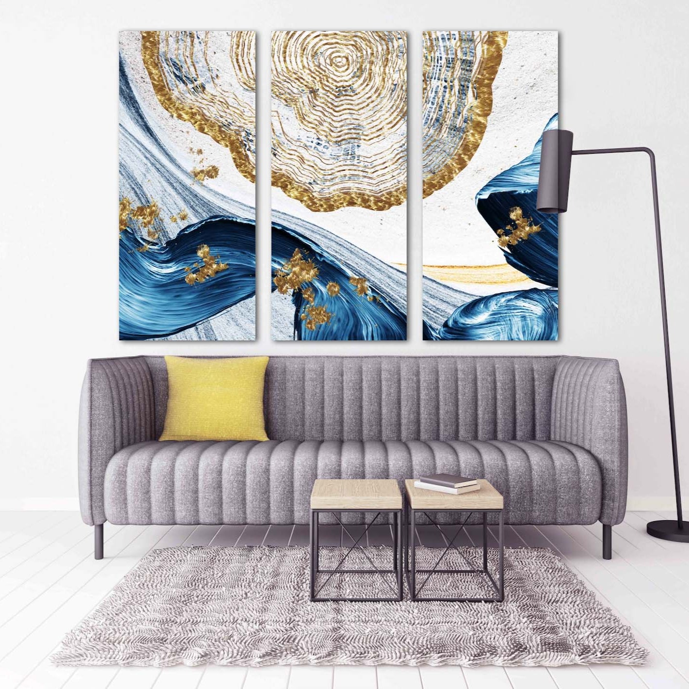 Geometrische Muster Moderne abstrakte Kunst Wandcollage-Set Mehrteilige Leinwand Wandkunst Leinwandgemälde Abstrakte Wandkunst Wohnwanddekor