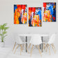 Abstract wall art, modern wall art paintings on canvas, decorative gift, printable wall art set of 3,  multi panel wall art