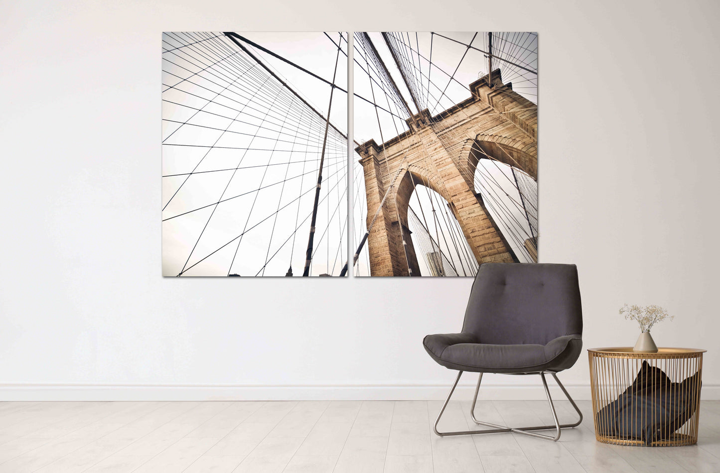 Brooklyn Bridge-Aufnahme vom Walkover Brooklyn Bridge-Druck Brooklyn Bridge-Fotoleinwand Brooklyn New York City Brooklyn Bridge-Wandkunst