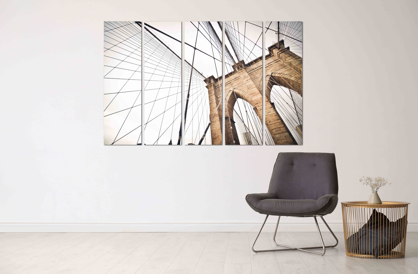 Brooklyn Bridge-Aufnahme vom Walkover Brooklyn Bridge-Druck Brooklyn Bridge-Fotoleinwand Brooklyn New York City Brooklyn Bridge-Wandkunst