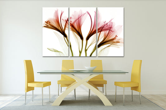 Flowers wall art paintings on canvas, home wall decor, canvas painting 3 piece wall art 4 panel wall art 5 panel canvas  flowers canvas