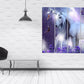 Einhorn Wandkunst Leinwandgemälde auf Leinwand, Kinderzimmer Kunstdruck, Fantasy Kunstdruck, Kinderzimmer Wanddekoration, Wohnwanddekoration, Leinwandgemälde,