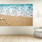 Meereslandschaft Gemälde, Natur Wandkunst Gemälde auf Leinwand, Seestern Wandkunst, Sonne Meer Sand, Meeresküste Drucke Strand Wand Dekor Leinwand Gemälde,