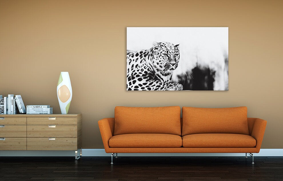 Leopard wall art printable paintings on canvas, home wall decor, canvas painting, living room art, contemporary art