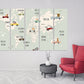 Kinder-Weltkarte-Wandbilder auf Leinwand, Kinderzimmer-Wandkunst, Weltkarte-Wandkunst, Wohnwanddekor, Leinwandgemälde, Weltkarte-Leinwand