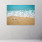 Meereslandschaft Gemälde, Natur Wandkunst Gemälde auf Leinwand, Seestern Wandkunst, Sonne Meer Sand, Meeresküste Drucke Strand Wand Dekor Leinwand Gemälde,