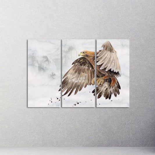 Eagle wall art paintings on canvas, home wall decor, canvas painting, housewarming and wedding gift eagle canvas print