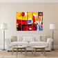 Abstrakte Pinselstriche, Abstrakte Wandkunst Gemälde auf Leinwand, Druck abstrakter Druck, mehrteilige Wandkunst abstrakte Leinwand trendy Moderne Kunst