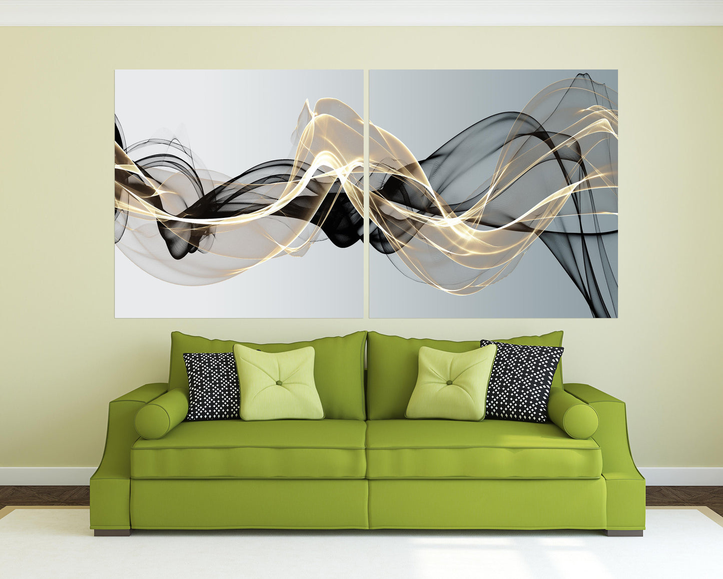 Modern abstract art Black and white art Multi panel canvas room wall decor Abstract wall art Abstract painting Extra large wall art