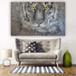Tiger Wandkunst, druckbare Gemälde auf Leinwand, Wohndekor, Leinwandgemälde, Wohnzimmerkunst, zeitgenössische Kunst, Schwarz-Weiß-Kunst