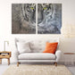 Tiger Wandkunst, druckbare Gemälde auf Leinwand, Wohndekor, Leinwandgemälde, Wohnzimmerkunst, zeitgenössische Kunst, Schwarz-Weiß-Kunst