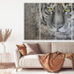 Tiger Wandkunst, druckbare Gemälde auf Leinwand, Wohndekor, Leinwandgemälde, Wohnzimmerkunst, zeitgenössische Kunst, Schwarz-Weiß-Kunst
