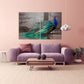 Pfau Wandkunst Gemälde auf Leinwand, tropische Wandkunst, Vogel Wandkunst Home Wanddekoration Leinwandgemälde helle Wandkunst extra große Wandkunst