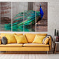 Pfau Wandkunst Gemälde auf Leinwand, tropische Wandkunst, Vogel Wandkunst Home Wanddekoration Leinwandgemälde helle Wandkunst extra große Wandkunst