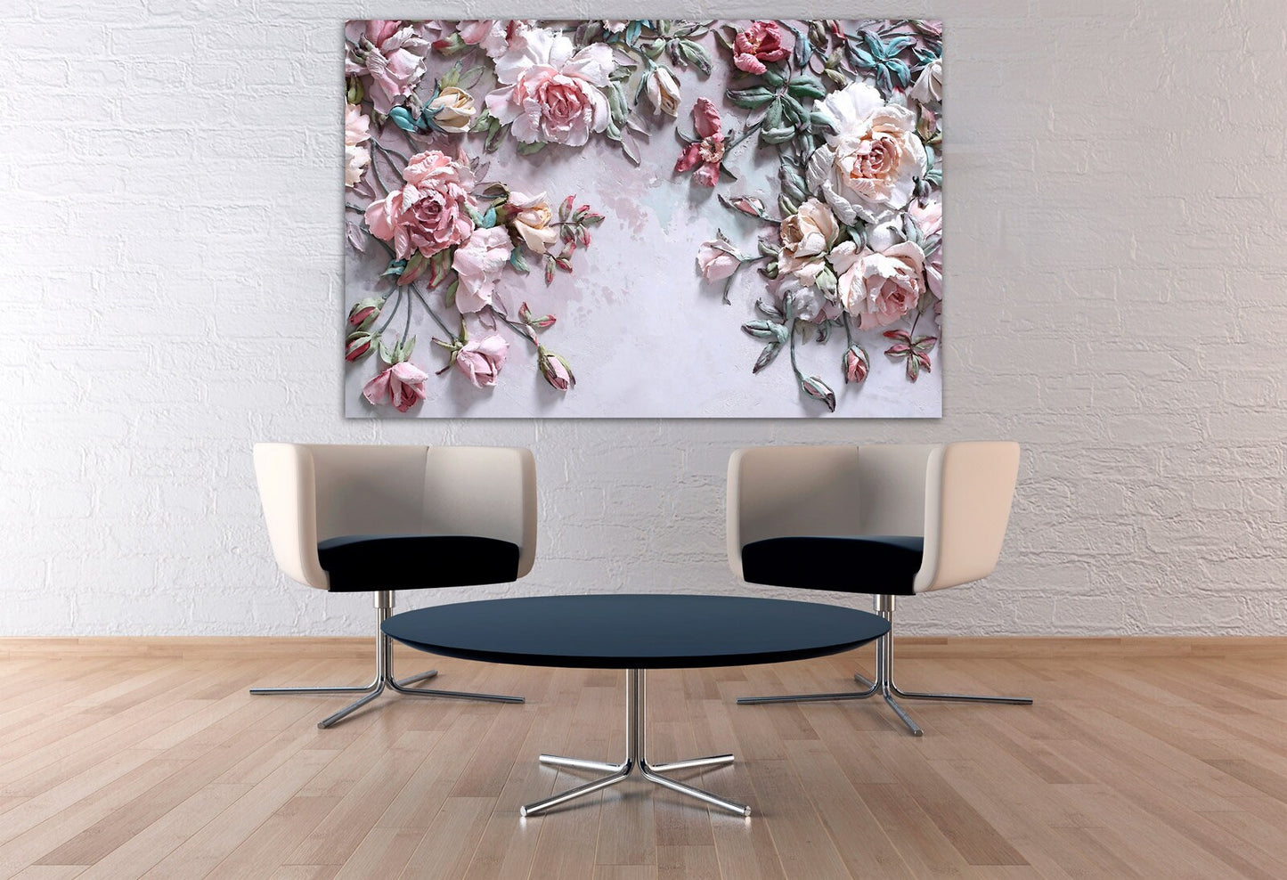 Boho flowers Wall art Botanical paintings Flowers paintings on canvas home wall decor canvas painting housewarming gift