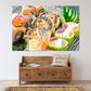 Sushi-Wandkunst, Küchenwanddekor, Küchenwandkunst, Küchenleinwand, extragroße Wandkunst, mehrteilige Wandkunst, Leinwandwandkunst