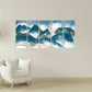 Blue ridge mountains wall art Mountain line art wall print Modern abstract art Abstract art print Abstract wall art Abstract painting