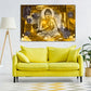 Buddha-Dekor, Wandkunst, indische Gemälde auf Leinwand, religiöse extra große Mehrteiler-Wandkunst, Geschenk zur Wohnungserwärmung