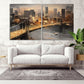 New york city extra large multi panel wall art American bridge home wall decor framed art print large canvas oil painting