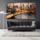 New york city extra large multi panel wall art American bridge home wall decor framed art print large canvas oil painting