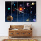 Space home wall canvas painting Planets posters Сosmos multi panel wall art paintings on canvas outer bedroom wall decor fantasy art