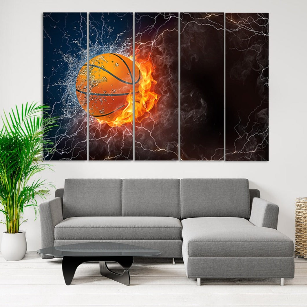 Soccer ball art Football wall art American Football Sports wall art Large abstract art Large canvas art Soccer wall art football player gift