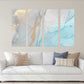 Marble fabric Modern abstract art Wall collage kit Multi panel canvas Wall art Canvas painting Abstract wall art Home wall decor