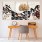 Gapanese wall art Goldfish print Mountain wall decal ridge mountains line art wall print Modern abstract canvas painting