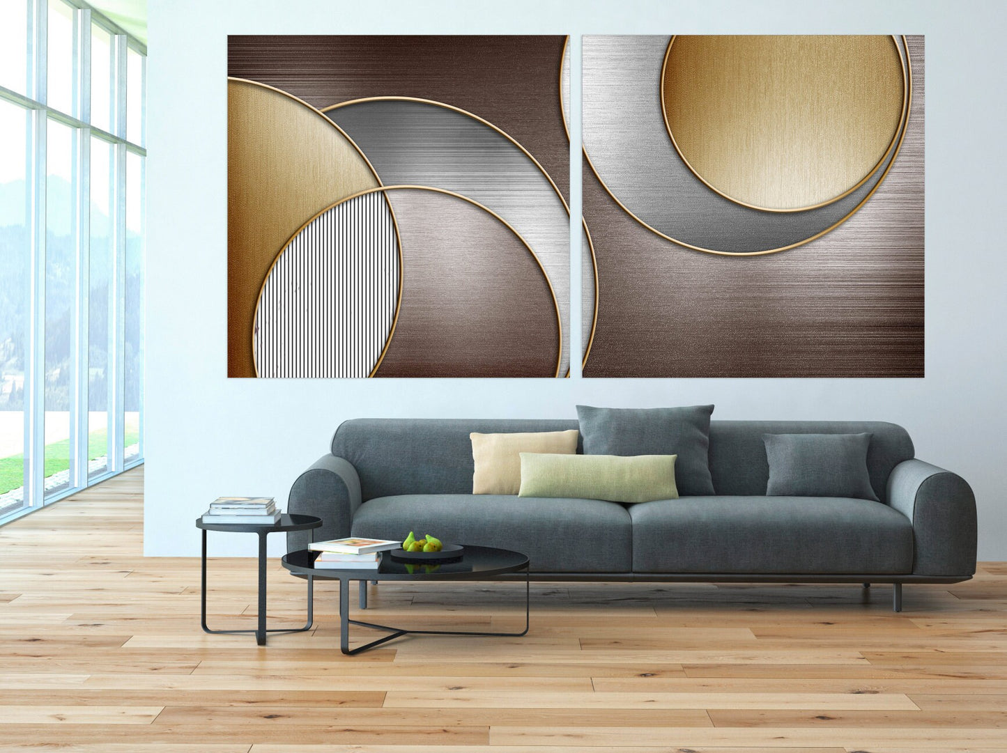 Abstract wall art Abstract painting Home wall decor Modern abstract art Multi panel canvas wall art Canvas painting