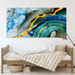 Abstract wall art, oversized wall art, blue and gold wall art, abstract painting extra large canvas wall art