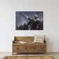 Knight wall art, anime canvas painting, nursery wall decor, sword art, fantasy art print, dark fantasy wall art, knight poster