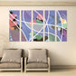 Abstract canvas wall art, bright wall art, horizontal painting, abstract art print, extra large wall art, multi panel trendy wall art