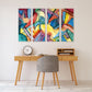 Modern abstract art, abstract wall art paintings on canvas, home wall decor, canvas painting, abstract canvas, multi panel wall art