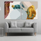 Quirky art print Abstract wall art, neutral gallery wall, trendy canvas painting, modern wall art, multi panel wall art