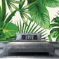Banana leaves decor wallpaper Tropical wallpaper Leaf Removable wallpaper vinyl wallpaper modern wallpaper banana leaves print
