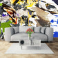 Wall collage abstract boy wallpaper peel and stick wall mural Removable Textured fabric wallpaper canvas