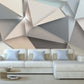 Geometric wallpaper 3d wall mural Abstract wallpaper Peel and stick wallpaper Photo wallpaper kitchen wallpaper removable wallpaper