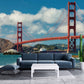 California wall art San francisco art City wall mural Mural peel and stick san francisco bridge san francisco canvas Photo wallpaper