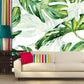 Monstera peel and stick wallpaper Tropical wallpaper Leaf Removable wallpaper Textured wallpaper vinyl wallpaper modern wallpaper