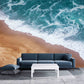 Wallpaper murals beach Modern wallpaper Removable wallpaper Textured wallpaper fabric vinyl wallpaper art deco wallpaper sea wallpaper