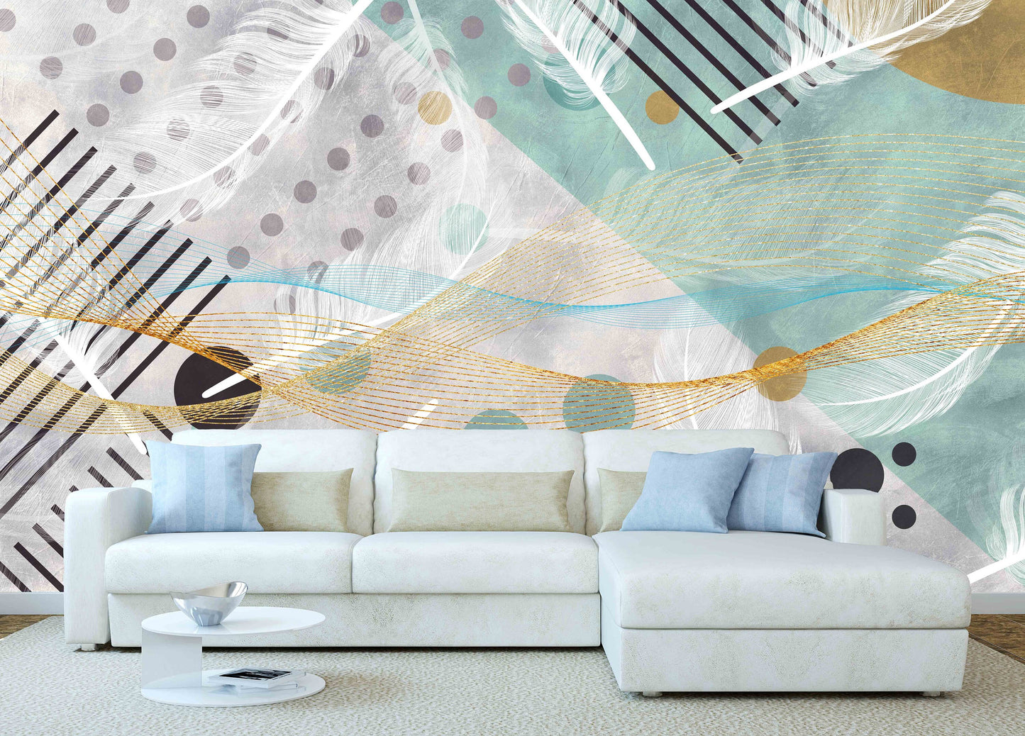 Geometric wallpaper 3d wall mural Abstract wallpaper Peel and stick wallpaper Photo wallpaper bedroom wallpaper removable wallpaper