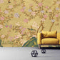 Japanese painting Chinoiserie wallpaper Botanical removable Japanese wall art Flowers wall mural prints Peel & stick
