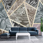 Dark tropical wallpaper Geometric patterns wallpaper Self adhesive mural Peel and stick Wall mural prints Home wall decor